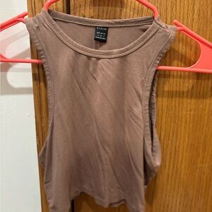 SHEIN Women's Brown Sleeveless Top